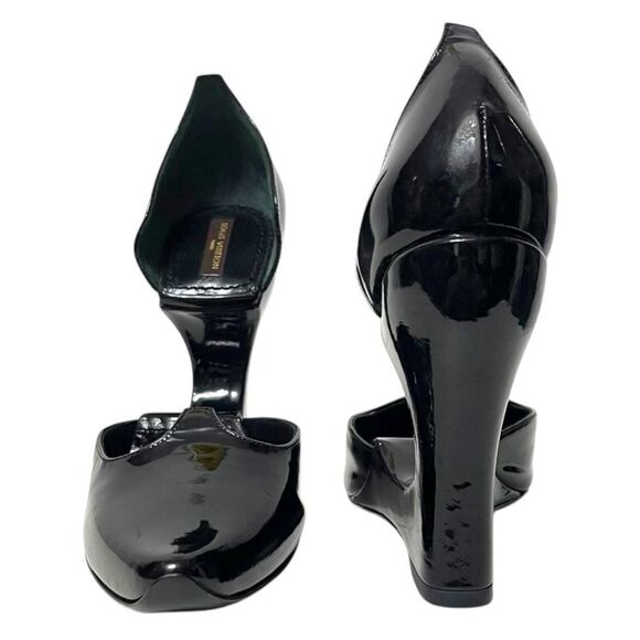 NWOB LOUIS VUITTON Authentic Extreme Babouche Cutout Archless Rip-Off Pumps 37 - Picture 2 of 14